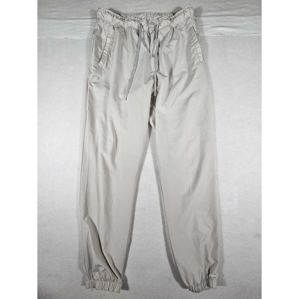 Under Armour Mens Gray Elastic Waist Drawstring Tapered Jogger Pants Size‎ 28x29